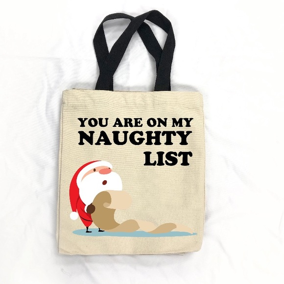 Personalized Santa Tote Bags - Picture 9 of 10